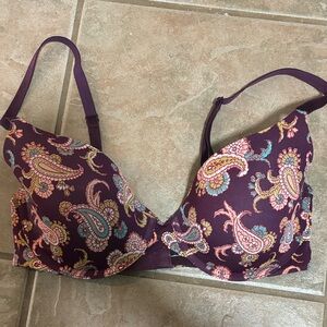 Victoria's Secret Purple Paisley Bra
